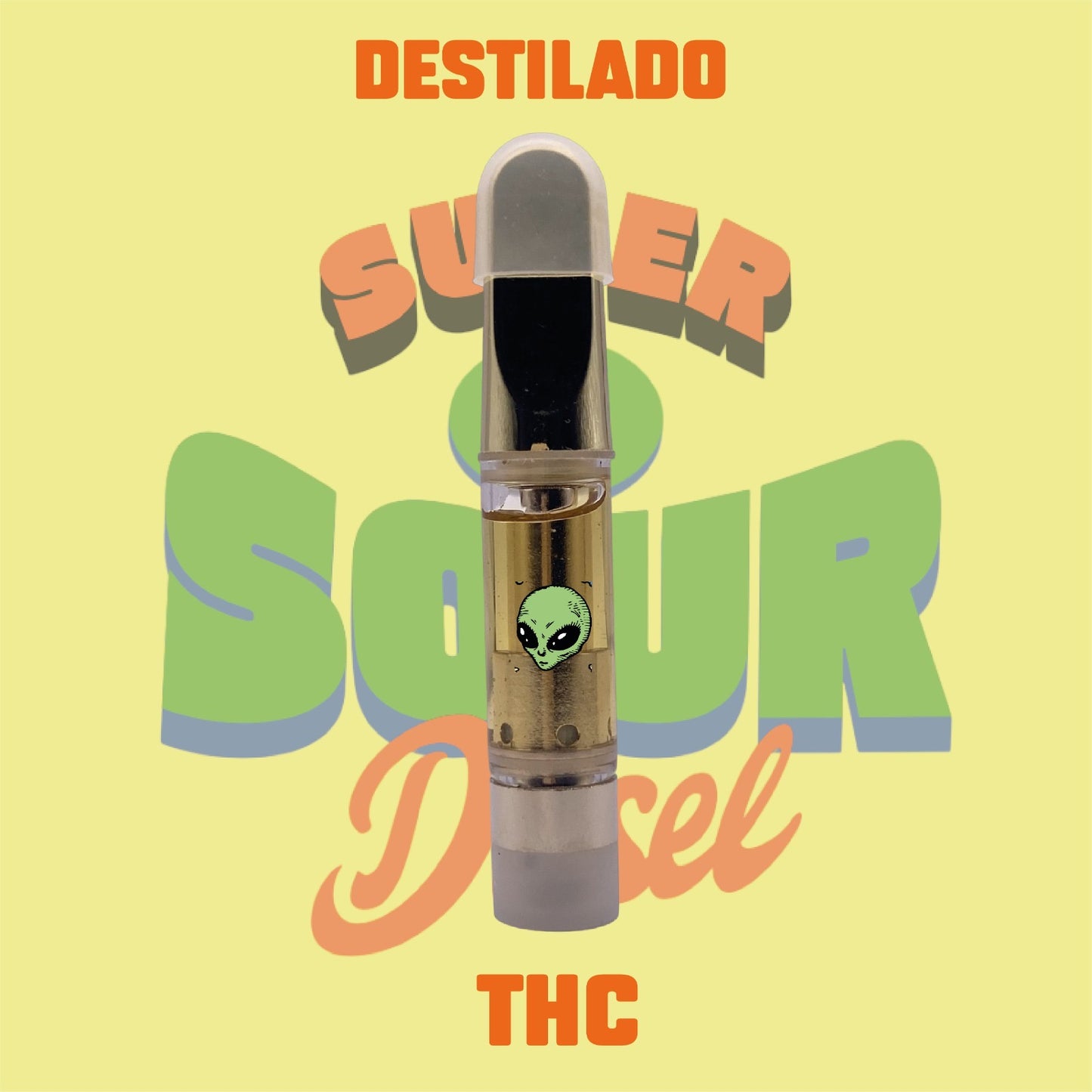 CARTUCHO WAX THC DESTILADO SÚPER SOUR DIÉSEL