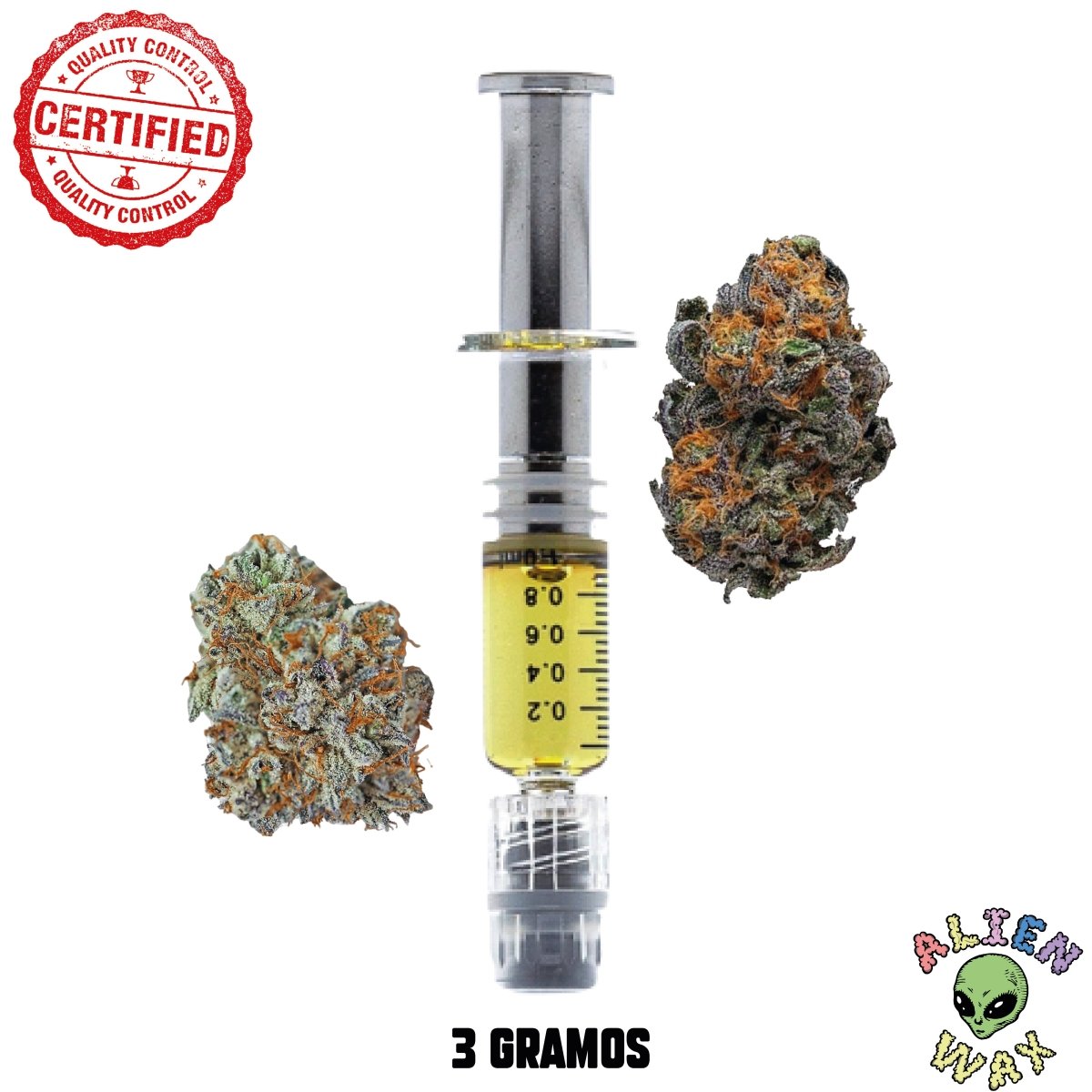 Jeringa de WAX THC Premium 3 Gramos - AlienWax420